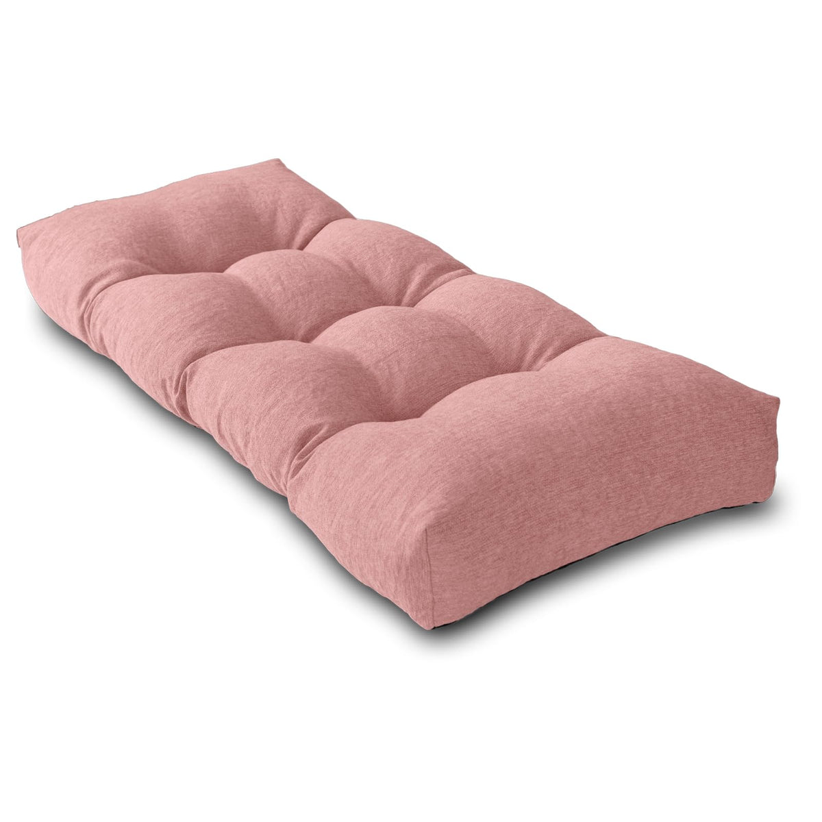 72 Inch Bench Cushion with Non-Slip Bottom - High Density Foam Tufted Long Seat Pad for Indoor Window, Dining, Piano & Garden Furniture(Dark Gray, 72x16x4)