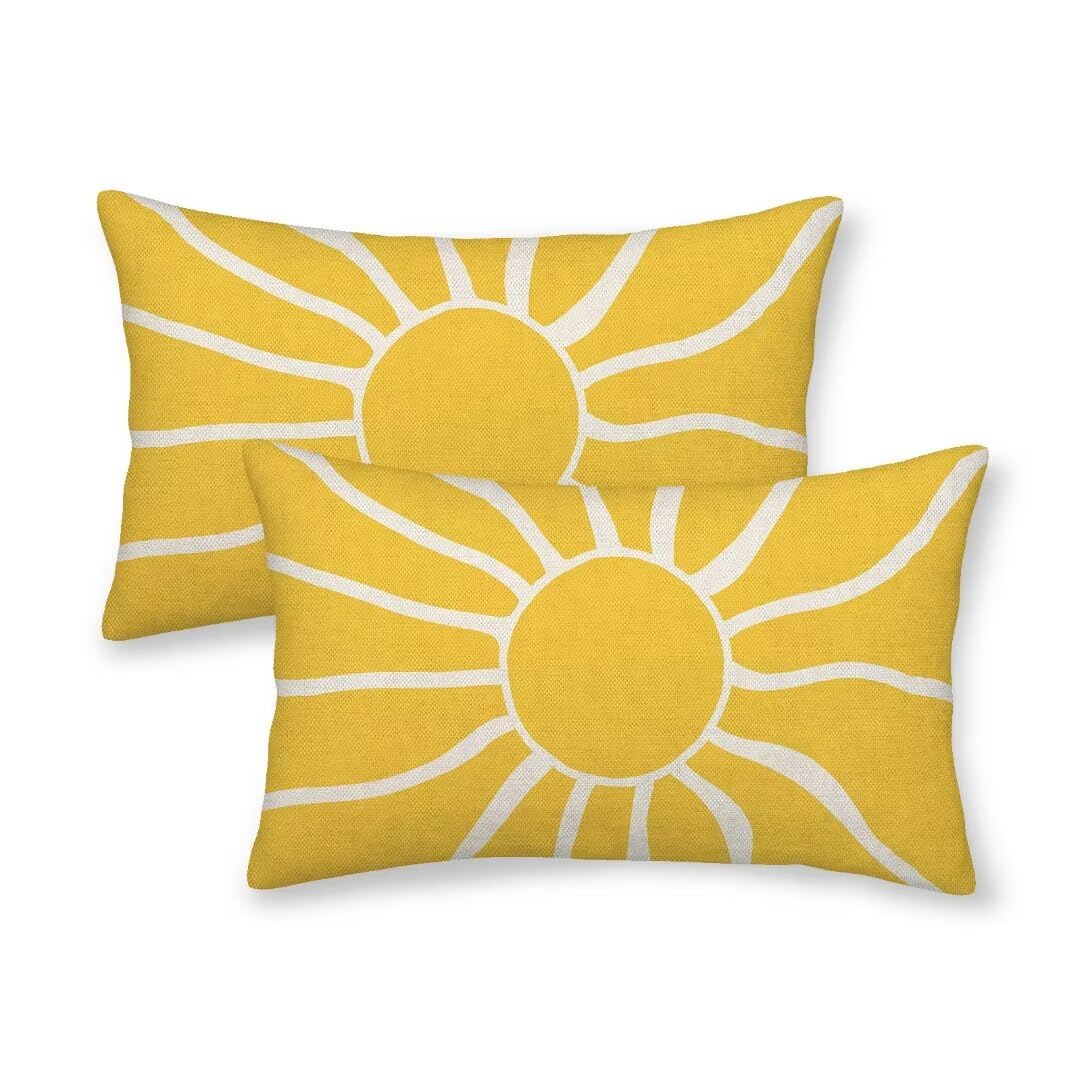 Summer Palm Leaf Pillow Covers 20x20 Set of 2, Coral Tropical Leaf Decorative Outdoor Throw Pillow Covers Green Blue Botanical Farmhouse Cushion Case Linen Square Decor for Couch Sofa