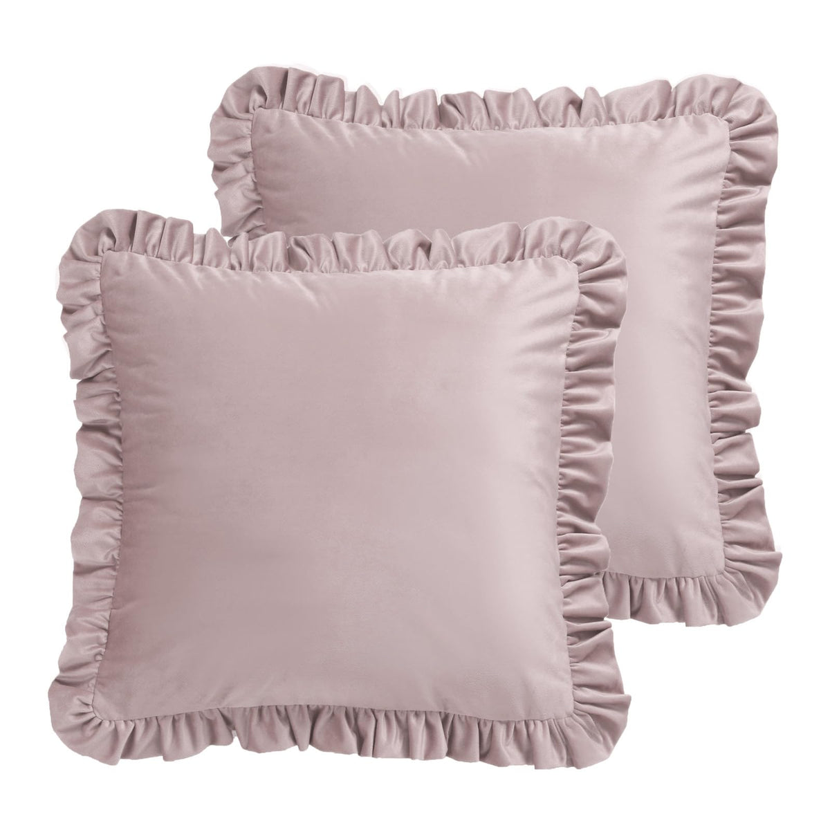 ISAENNE Designer Elegant Velvet Solid Throw Pillow Cover,Set of 2,22"x22"