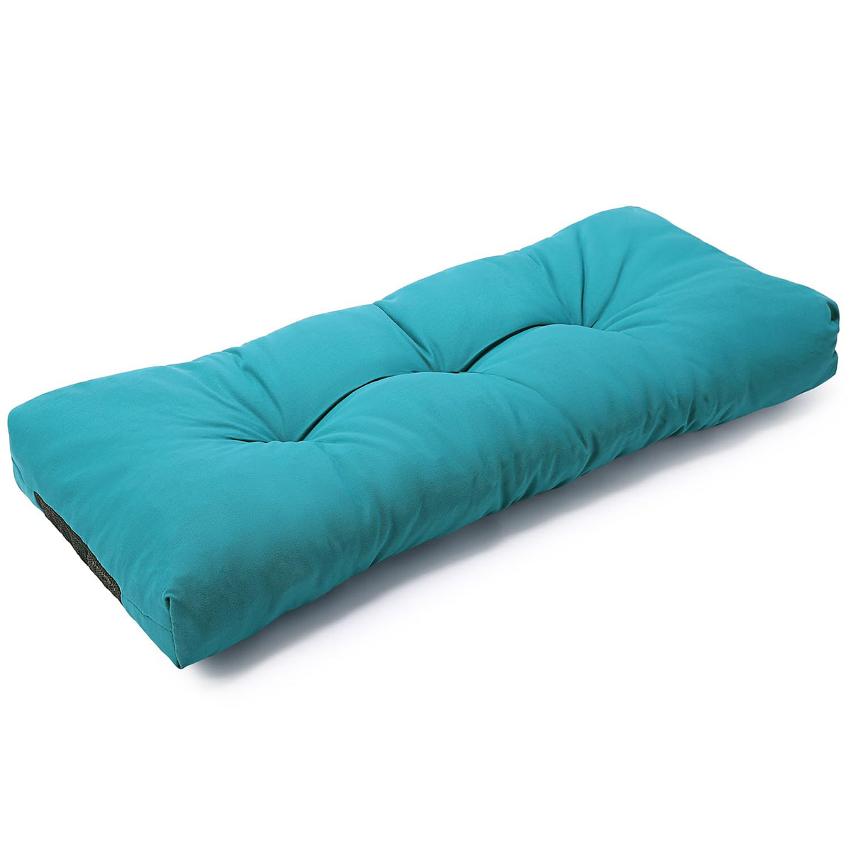 SUNROX LokGrip Non Slip Tufted Memory Foam Bench Cushion, FadeShield Water Resistant Durable Thicken Outdoor/Indoor Bench Seat Pads 36x14x4 inch, Heather Grey