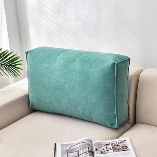Couch Back Cushion Support Pillows, Sofa Lumbar Support Pillow with Removable Velvet Cover, Daybed Reading Pillows Waist Cushion for Sofa, Bedside, Bay Window, Dorm (G, 24in/30cm)
