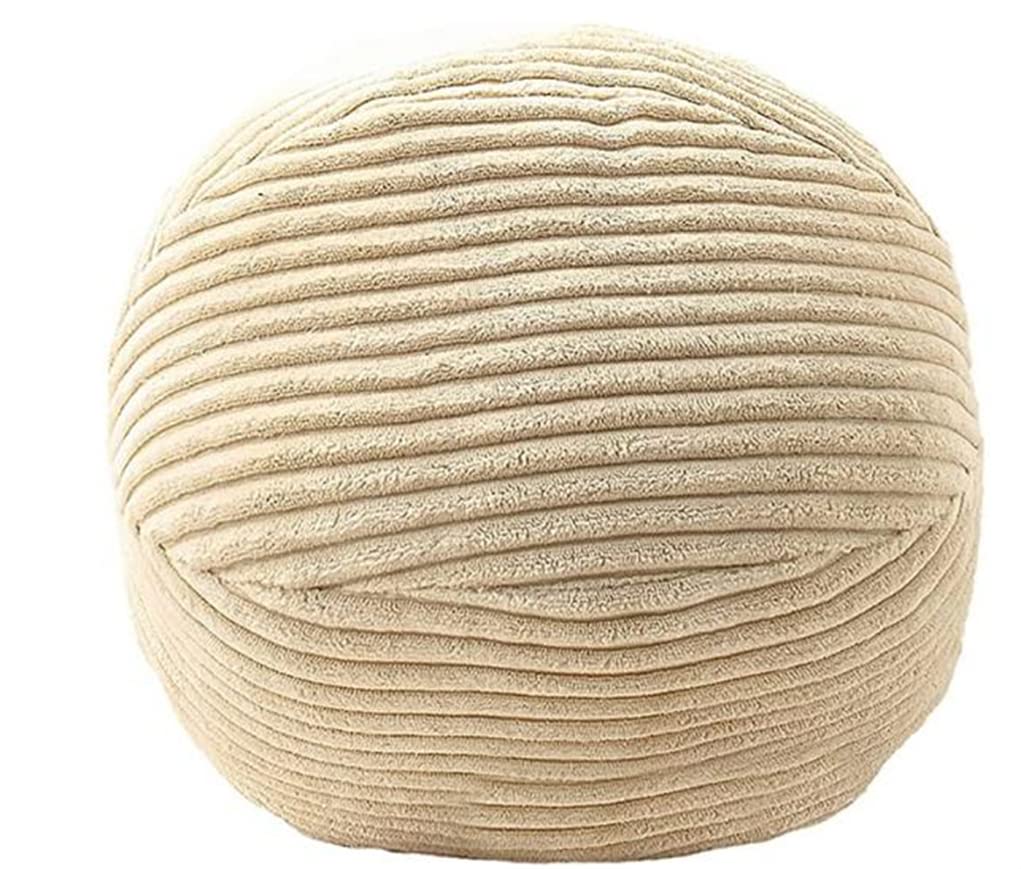 Plush Spherical Pillow Bedroom Living Room Sofa Round Waist Cushion Flower Cushion Nordic Bay Window Tatami Decoration Pillow (Ball 30cm/11.8inch, Off White Ball)
