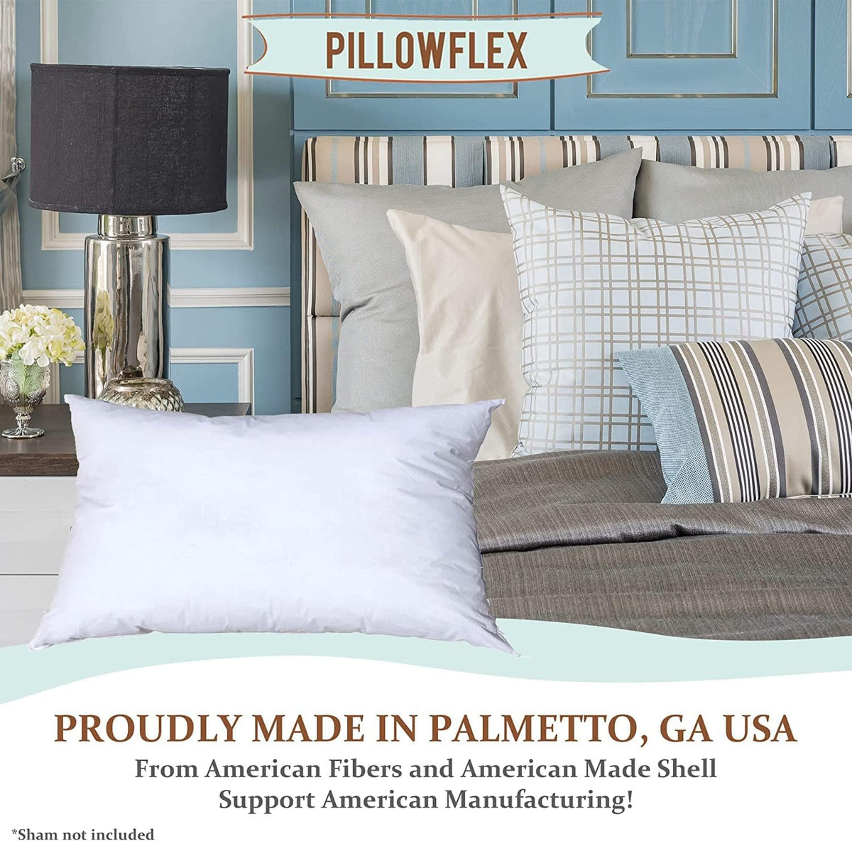 Pillowflex Premium Polyester Pillow Insert - 12x20 Soft Decorative Pillow