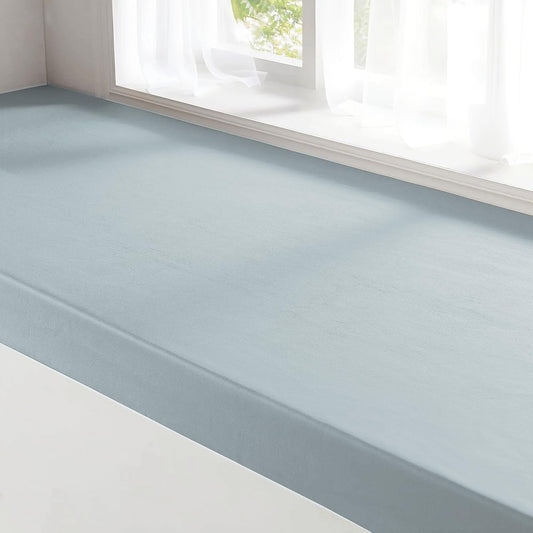 MOZIMO Bay Window Cushion 35.43x7.87in 50D high-Resilience Foam, Waterproof and Scratch-Proof. Suitable for Indoor Furniture, Entryways, Reading Corners, Kitchens, and Dining Rooms. -Khaki.