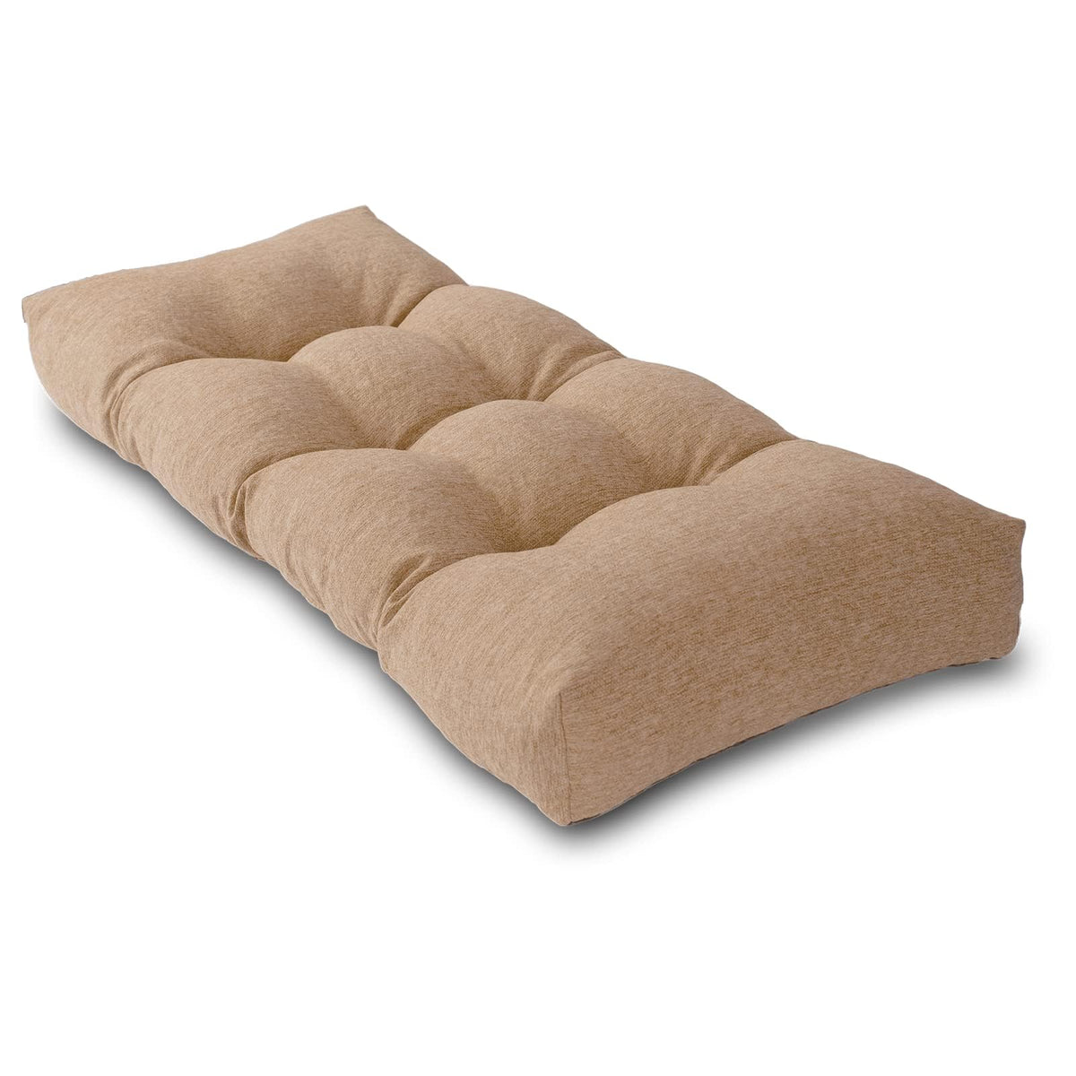 72 Inch Bench Cushion with Non-Slip Bottom - High Density Foam Tufted Long Seat Pad for Indoor Window, Dining, Piano & Garden Furniture(Dark Gray, 72x16x4)