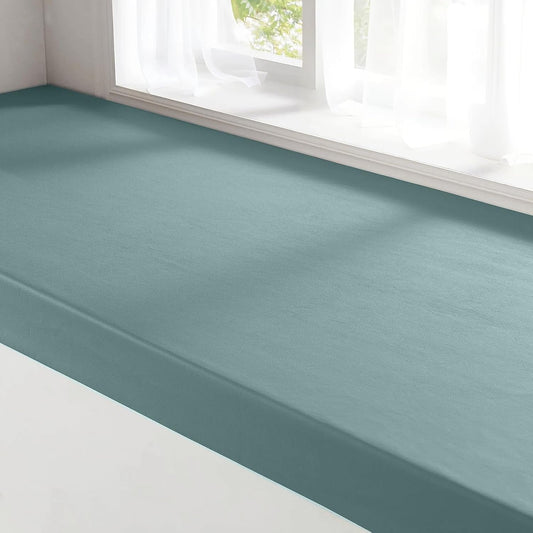 MOZIMO Bay Window Cushion 47.24x23.62in 50D high-Resilience Foam, Waterproof and Scratch-Proof. Suitable for Indoor Furniture, Entryways, Reading Corners, Kitchens, and Dining Rooms. -Khaki.