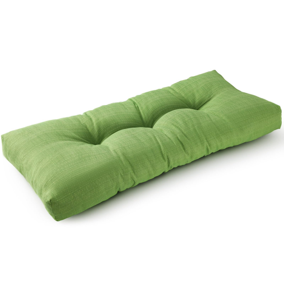 SUNROX LokGrip Non Slip Tufted Memory Foam Bench Cushion, FadeShield Water Resistant Durable Thicken Outdoor/Indoor Bench Seat Pads 36x14x4 inch, Heather Grey
