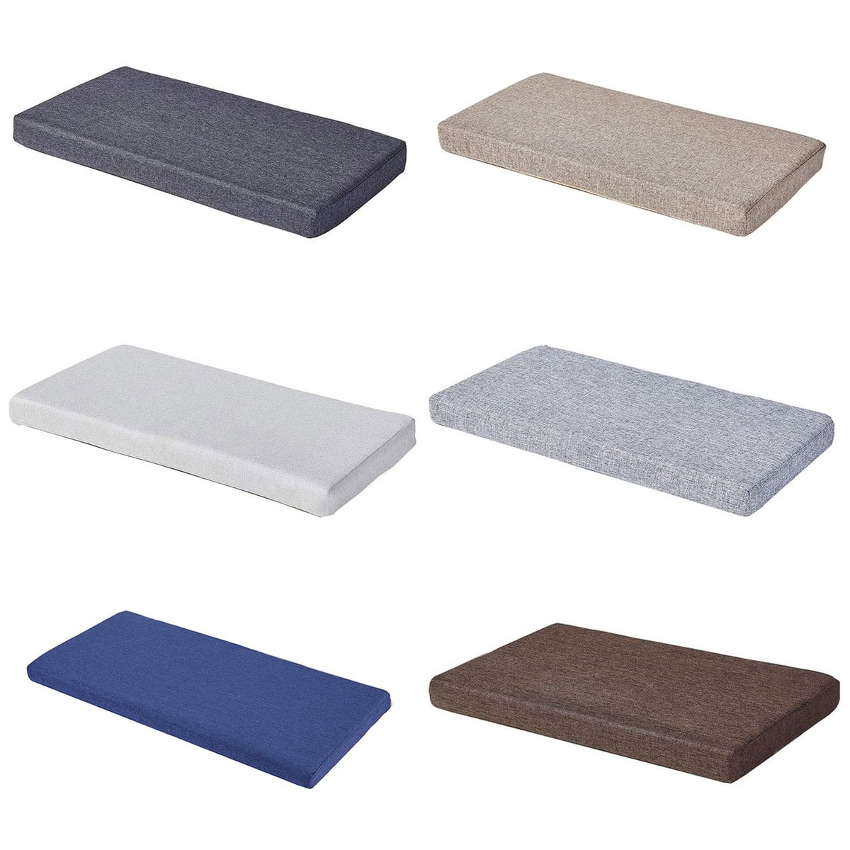 SAMTY Bench Seat Memory Foam Chair Pads Non-Slip Rubber Back Indoor Swing/Settee Cushion 36 x 18 inch
