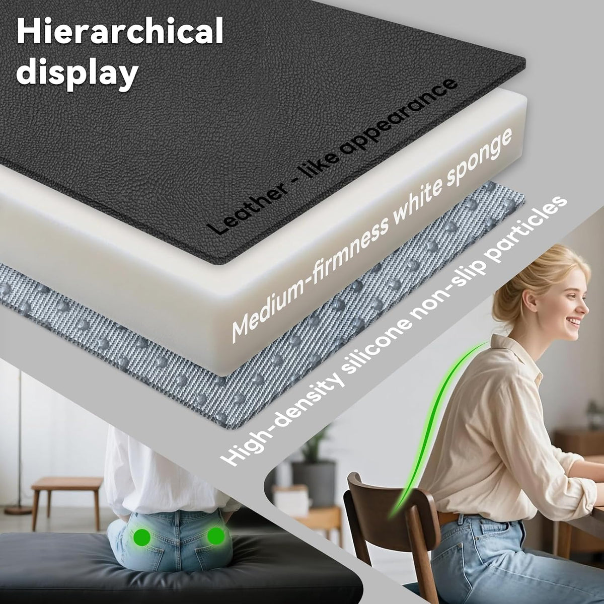 MOZIMO Bay Window Cushion 74.80x39.37in 50D high-Resilience Foam, Waterproof and Scratch-Proof. Can Be Used for Shoe Cabinets, Windowsills, Pianos, and Dining Areas. -Beige.