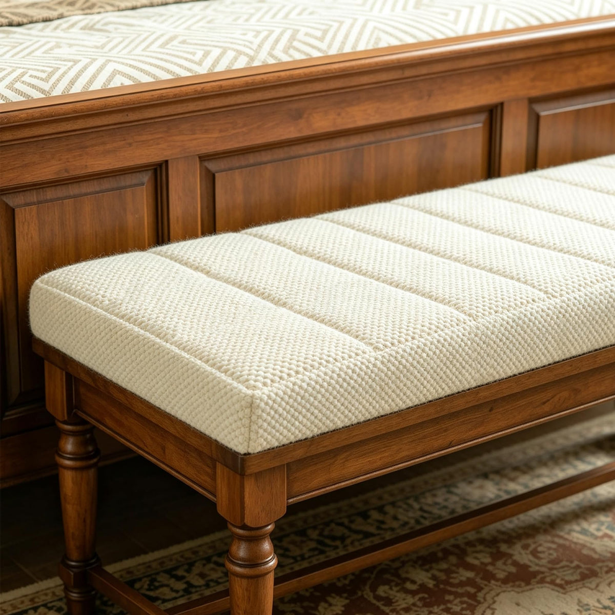 Avenix Custom Size Bay Window Bench Seat Cushions Indoor/Outdoor Bench Cushions, 75D Memory Foam/Anti-Slip/Scratch Custom Bench Cushions for Breakfast/Reading Nook/Kitchen Dining Entryway Mudroom