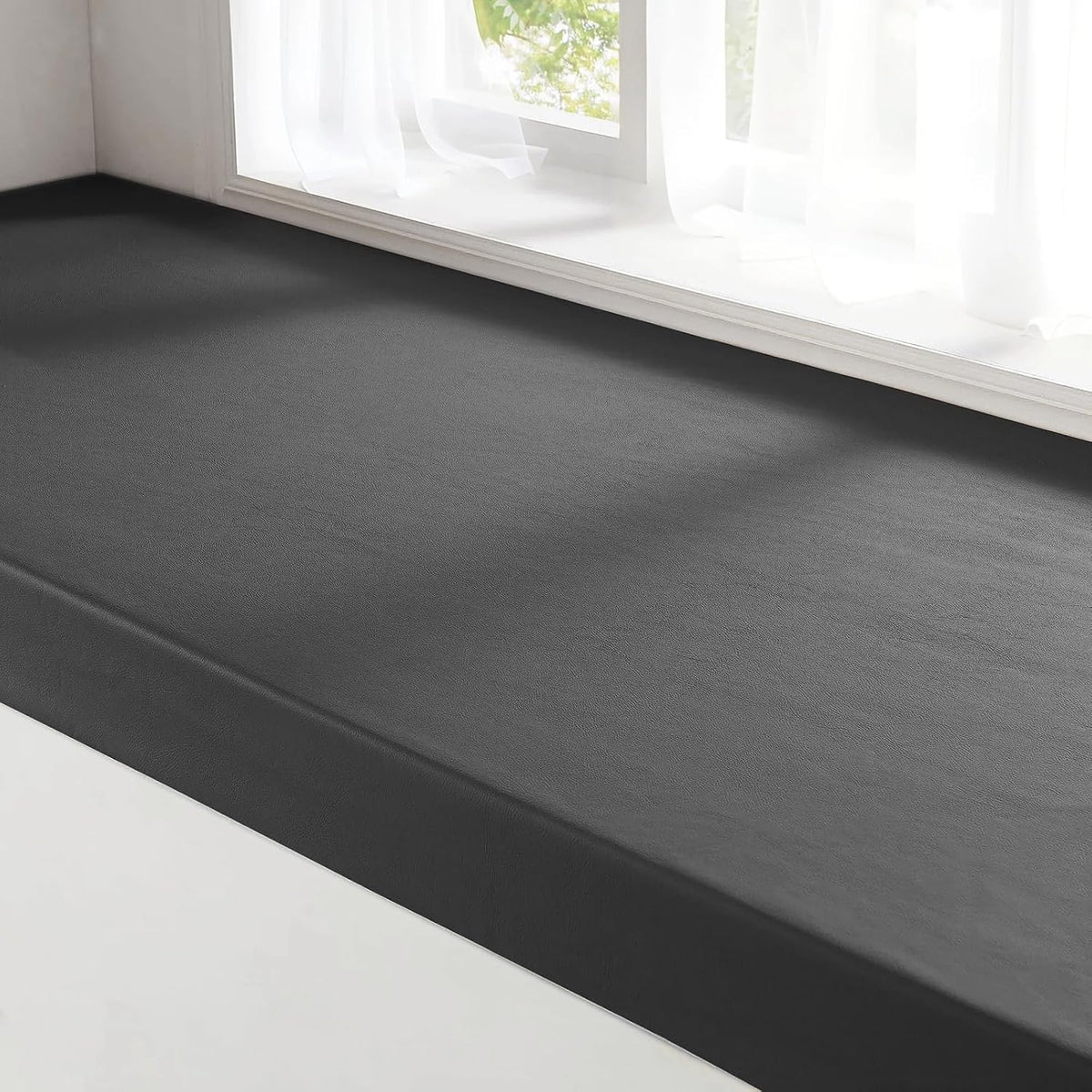 MOZIMO Bay Window Cushion 74.80x39.37in 50D high-Resilience Foam, Waterproof and Scratch-Proof. Can Be Used for Shoe Cabinets, Windowsills, Pianos, and Dining Areas. -Beige.