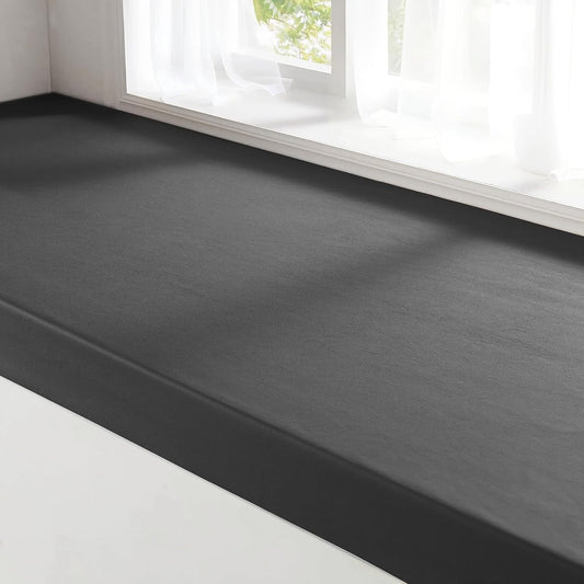 MOZIMO Bay Window Cushion 74.80x39.37in 50D high-Resilience Foam, Waterproof and Scratch-Proof. Can Be Used for Shoe Cabinets, Windowsills, Pianos, and Dining Areas. -Beige.